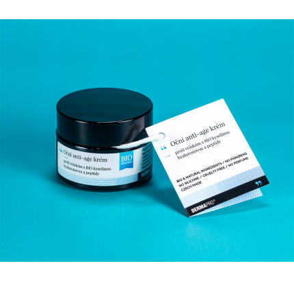 Oční anti-age krém proti vráskám s BIO kyselinou hyaluronovou a peptidy Oční anti-age krém proti vráskám s BIO kyselinou hyaluronovou a peptidy