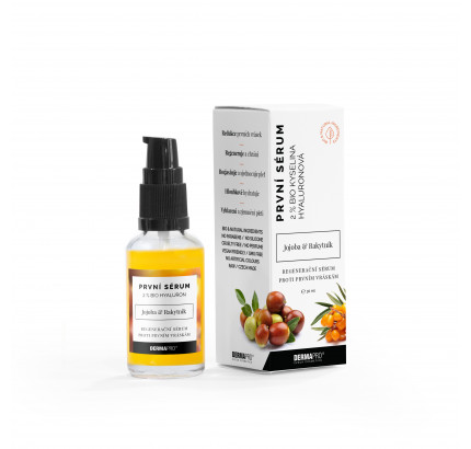 2% BIO hyaluron první sérum, Jojoba & Rakytník 2% BIO hyaluron první sérum, Jojoba & Rakytník