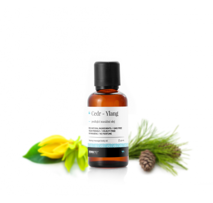 Cedr Ylang, posilující masážní olej Cedr Ylang, posilující masážní olej