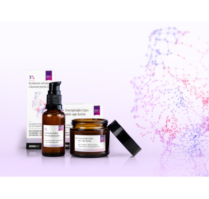 Energizující sérum a krém Q10 a kyselina hyaluronová, zvýhodněný anti-age set Energizující sérum a krém Q10 a kyselina hyaluronová, zvýhodněný anti-age set
